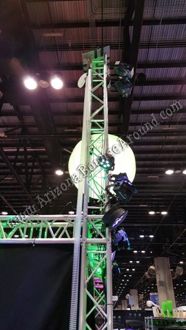 Snow Machine 500 mounted on a truss